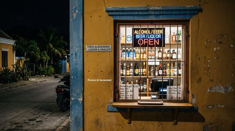 Violashon di orario di sera na establesimentu di hóreka na Kaya Aguila