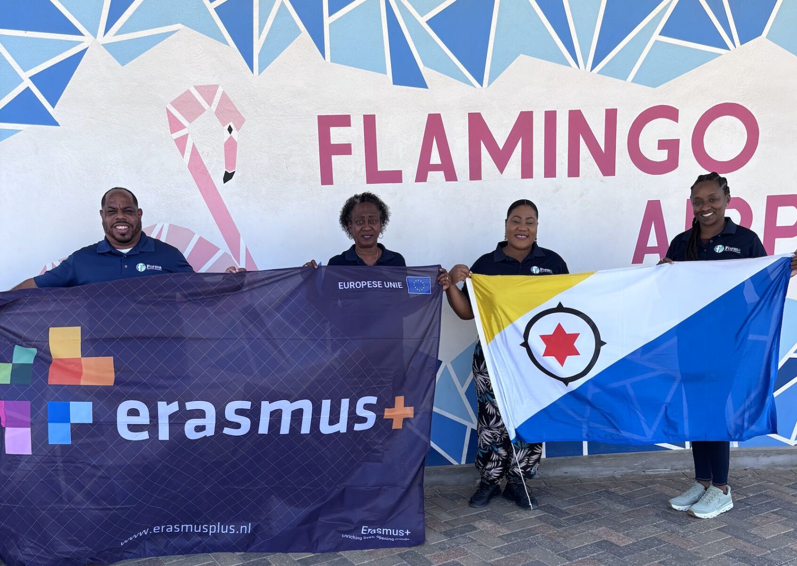 Delegashon di Fundashon Forma ta bishitá Bélgika den kuadro di Erasmus+