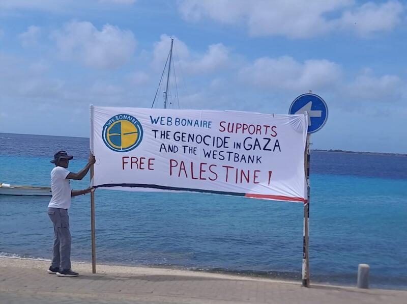 Protesta na Boneiru kontra kontrato entre WEB i kompania israelí IDE Technologies